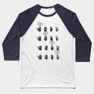 Pixel Final Fantasy XV LOVE Baseball T-Shirt